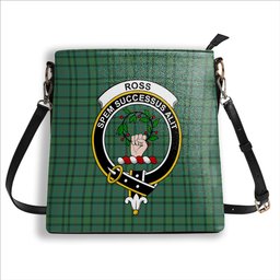 ScotsTee Shop Scottish Ross Hunting Ancient Crest Tartan Bucket Bag Ladies Shoulder Bag Midi