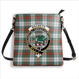 ScotsTee Shop Scottish MacBeth Dress Ancient Crest Tartan Bucket Bag Ladies Shoulder Bag Midi
