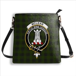 ScotsTee Shop Scottish McLean Hunting Crest Tartan Bucket Bag Ladies Shoulder Bag Midi