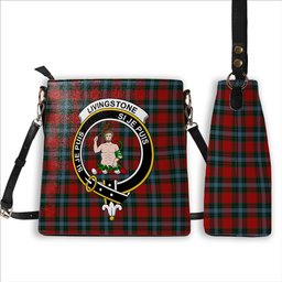 ScotsTee Shop Scottish Livingstone MacLay MacLeay Crest Tartan Bucket Bag Ladies Shoulder Bag Midi