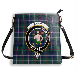 ScotsTee Shop Scottish Shaw of Carolina Modern Crest Tartan Bucket Bag Ladies Shoulder Bag Midi