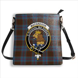 ScotsTee Shop Scottish MacGregor Hastie Crest Tartan Bucket Bag Ladies Shoulder Bag Midi
