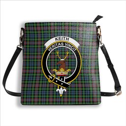 ScotsTee Shop Scottish Keith District Ancient Crest Tartan Bucket Bag Ladies Shoulder Bag Midi