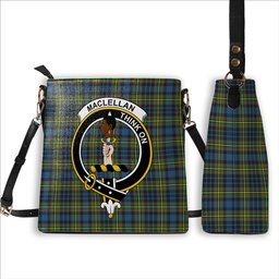 ScotsTee Shop Scottish MacLellan Ancient Crest Tartan Bucket Bag Ladies Shoulder Bag Midi