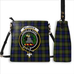 ScotsTee Shop Scottish McLaren Modern Crest Tartan Bucket Bag Ladies Shoulder Bag Midi