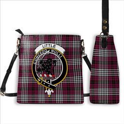 ScotsTee Shop Scottish Little of Morton Rigg Modern Crest Tartan Bucket Bag Ladies Shoulder Bag Midi