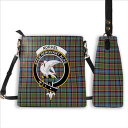 ScotsTee Shop Scottish Norvel Crest Tartan Bucket Bag Ladies Shoulder Bag Midi