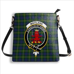 ScotsTee Shop Scottish Maitland Crest Tartan Bucket Bag Ladies Shoulder Bag Midi