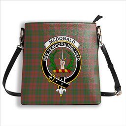 ScotsTee Shop Scottish McDonald of Glencoe Ancient Crest Tartan Bucket Bag Ladies Shoulder Bag Midi