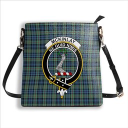 ScotsTee Shop Scottish McKinlay Ancient Crest Tartan Bucket Bag Ladies Shoulder Bag Midi