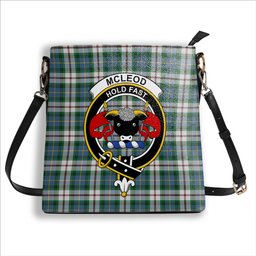 ScotsTee Shop Scottish McLeod Of Californian Ancient Crest Tartan Bucket Bag Ladies Shoulder Bag Midi