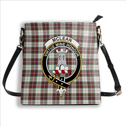 ScotsTee Shop Scottish McLean Dress Ancient Crest Tartan Bucket Bag Ladies Shoulder Bag Midi