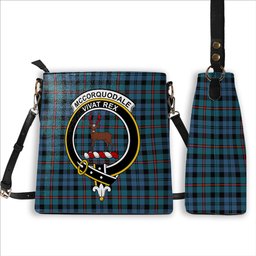 ScotsTee Shop Scottish McCorquodale Ancient Crest Tartan Bucket Bag Ladies Shoulder Bag Midi