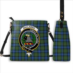 ScotsTee Shop Scottish MacLaren Ancient Crest Tartan Bucket Bag Ladies Shoulder Bag Midi