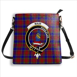 ScotsTee Shop Scottish Mair Crest Tartan Bucket Bag Ladies Shoulder Bag Midi
