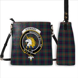 ScotsTee Shop Scottish Stewart of Appin Hunting Modern Clan Crest Tartan Bucket Bag Ladies Shoulder Bag Midi
