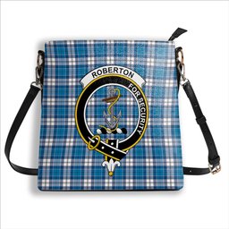 ScotsTee Shop Scottish Roberton Crest Tartan Bucket Bag Ladies Shoulder Bag Midi