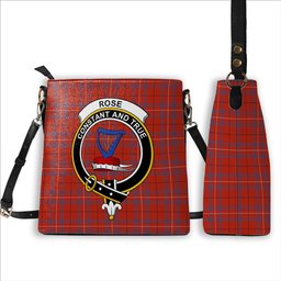 ScotsTee Shop Scottish Rose of Kilravock Ancient Crest Tartan Bucket Bag Ladies Shoulder Bag Midi