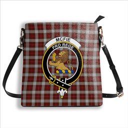 ScotsTee Shop Scottish McFie Dress Crest Tartan Bucket Bag Ladies Shoulder Bag Midi