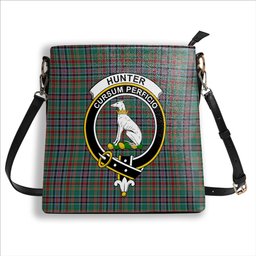 ScotsTee Shop Scottish Hunter Old Ancient Crest Tartan Bucket Bag Ladies Shoulder Bag Midi