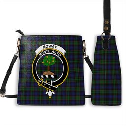 ScotsTee Shop Scottish Mowat Clans Originaux Crest Tartan Bucket Bag Ladies Shoulder Bag Midi
