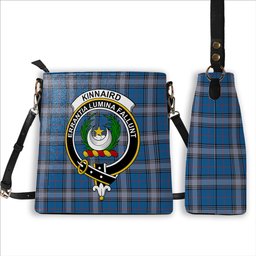 ScotsTee Shop Scottish Kinnaird Ancient Crest Tartan Bucket Bag Ladies Shoulder Bag Midi