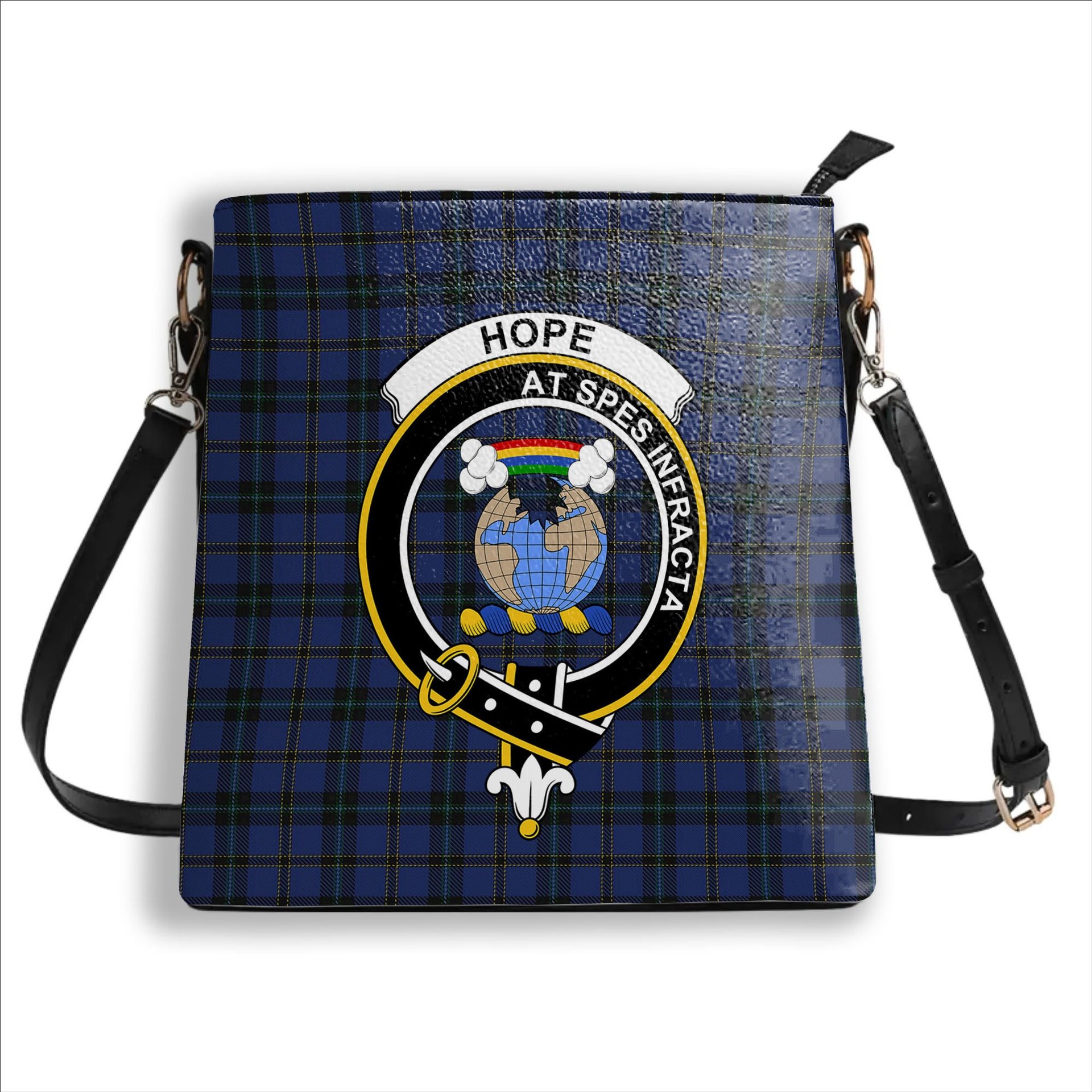 ScotsTee Shop Scottish Hope-Weir Weir 1 Crest Tartan Bucket Bag Ladies Shoulder Bag Midi