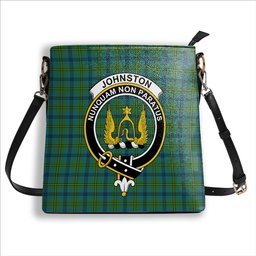 ScotsTee Shop Scottish Johnstone Originaux Ancient Clan Crest Tartan Bucket Bag Ladies Shoulder Bag Midi