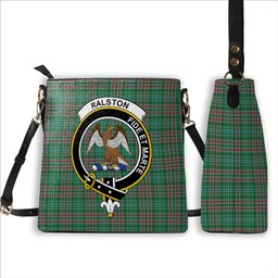 ScotsTee Shop Scottish Ralston USA Ancient Crest Tartan Bucket Bag Ladies Shoulder Bag Midi