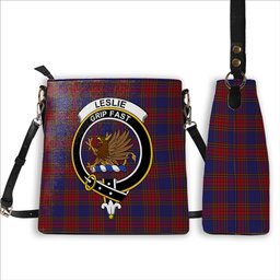 ScotsTee Shop Scottish Leslie J Cant Crest Tartan Bucket Bag Ladies Shoulder Bag Midi