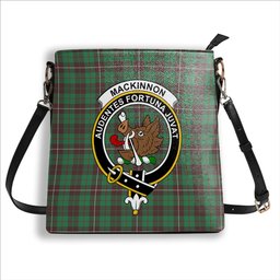 ScotsTee Shop Scottish MacKinnon Hunting Ancient Crest Tartan Bucket Bag Ladies Shoulder Bag Midi