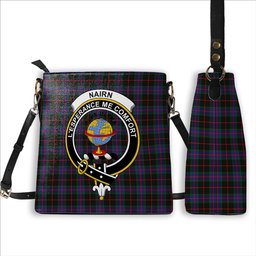 ScotsTee Shop Scottish Nairn Crest Tartan Bucket Bag Ladies Shoulder Bag Midi