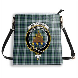 ScotsTee Shop Scottish MacKenzie Dress Ancient Crest Tartan Bucket Bag Ladies Shoulder Bag Midi