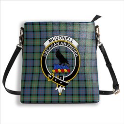 ScotsTee Shop Scottish McDonell Of Glengarry Ancient Crest Tartan Bucket Bag Ladies Shoulder Bag Midi