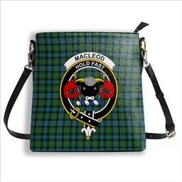 ScotsTee Shop Scottish MacLeod of Skye Ancient Crest Tartan Bucket Bag Ladies Shoulder Bag Midi