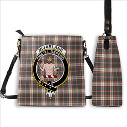 ScotsTee Shop Scottish McFarlane Dress Ancient Crest Tartan Bucket Bag Ladies Shoulder Bag Midi