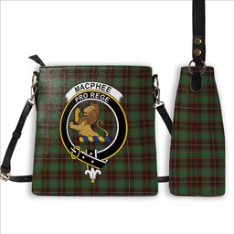 ScotsTee Shop Scottish MacPhee Hunting Modern Crest Tartan Bucket Bag Ladies Shoulder Bag Midi