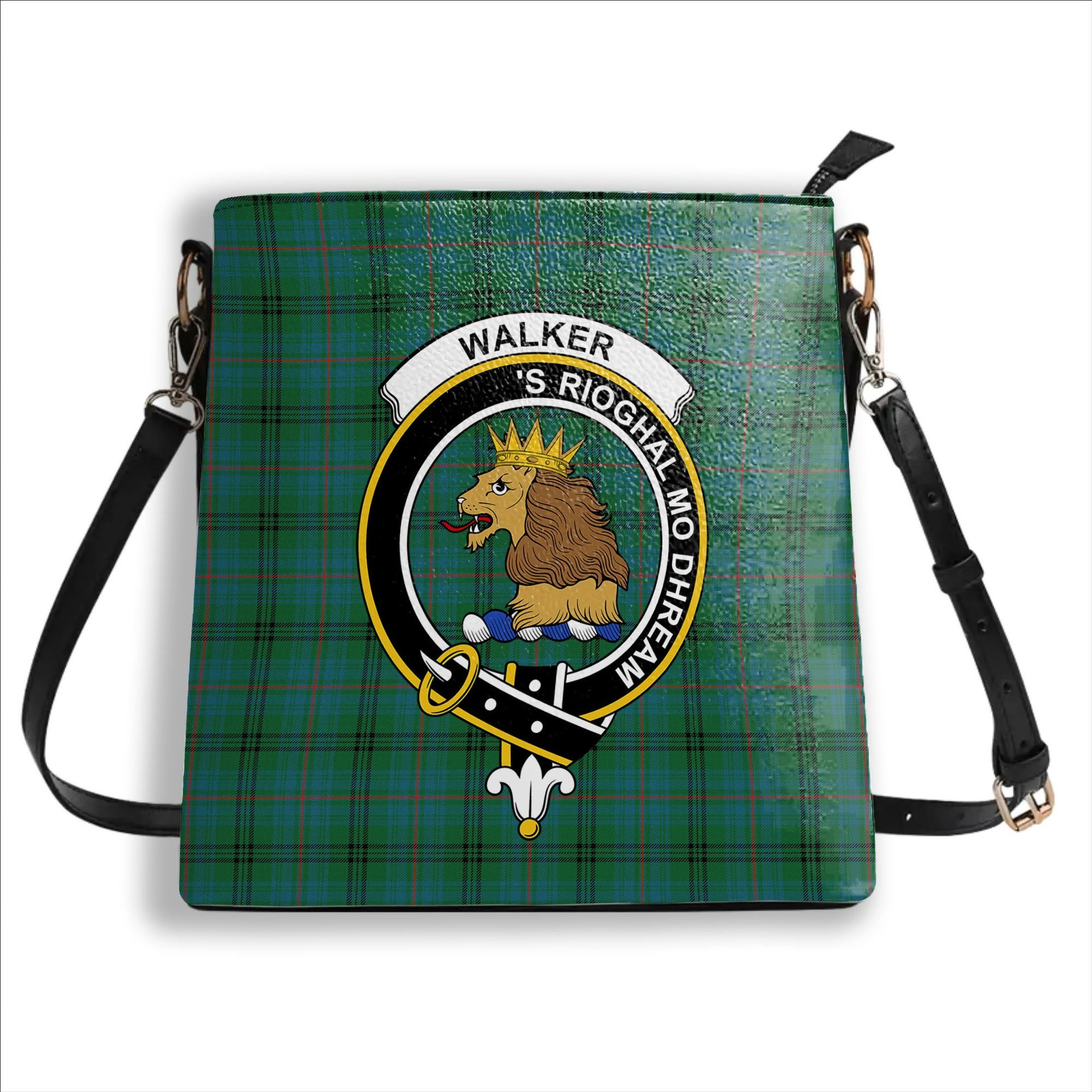 ScotsTee Shop Scottish Walker Hunting Ancient Crest Tartan Bucket Bag Ladies Shoulder Bag Midi