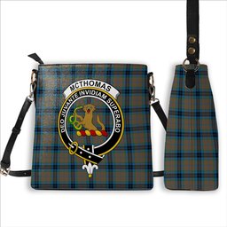 ScotsTee Shop Scottish McThomas Hunting Ancient Crest Tartan Bucket Bag Ladies Shoulder Bag Midi