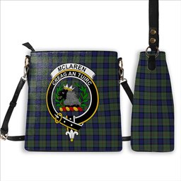 ScotsTee Shop Scottish McLaren Crest Tartan Bucket Bag Ladies Shoulder Bag Midi