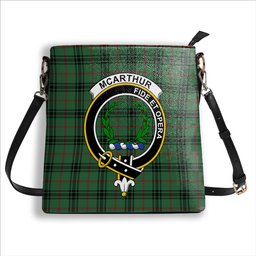 ScotsTee Shop Scottish McArthur-Fox Modern Crest Tartan Bucket Bag Ladies Shoulder Bag Midi
