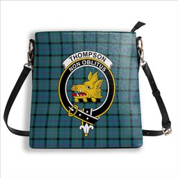 ScotsTee Shop Scottish Thompson Ancient Crest Tartan Bucket Bag Ladies Shoulder Bag Midi