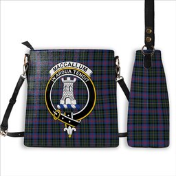 ScotsTee Shop Scottish MacCallum of Berwick Modern Crest Tartan Bucket Bag Ladies Shoulder Bag Midi