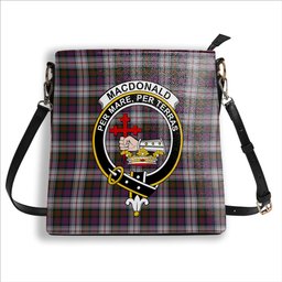 ScotsTee Shop Scottish MacDonald Dress Modern Crest Tartan Bucket Bag Ladies Shoulder Bag Midi