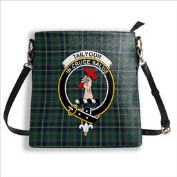 ScotsTee Shop Scottish Tailyour Modern Crest Tartan Bucket Bag Ladies Shoulder Bag Midi