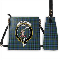 ScotsTee Shop Scottish McRae Hunting Ancient Crest Tartan Bucket Bag Ladies Shoulder Bag Midi