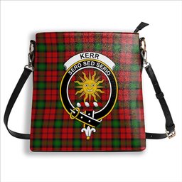 ScotsTee Shop Scottish Kerr Crest Tartan Bucket Bag Ladies Shoulder Bag Midi
