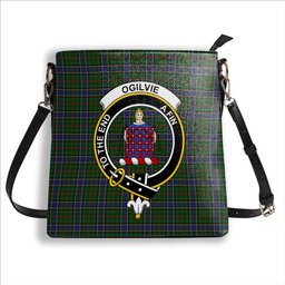 ScotsTee Shop Scottish Ogilvie of Inverarity Wilsons_ Crest Tartan Bucket Bag Ladies Shoulder Bag Midi