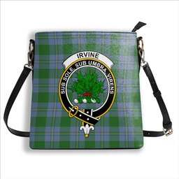 ScotsTee Shop Scottish Irvine of Bonshaw Ancient Crest Tartan Bucket Bag Ladies Shoulder Bag Midi
