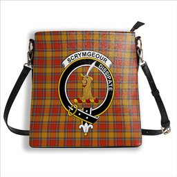 ScotsTee Shop Scottish Scrymgeour Ancient Crest Tartan Bucket Bag Ladies Shoulder Bag Midi